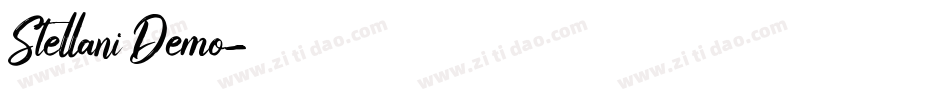 Stellani Demo字体转换